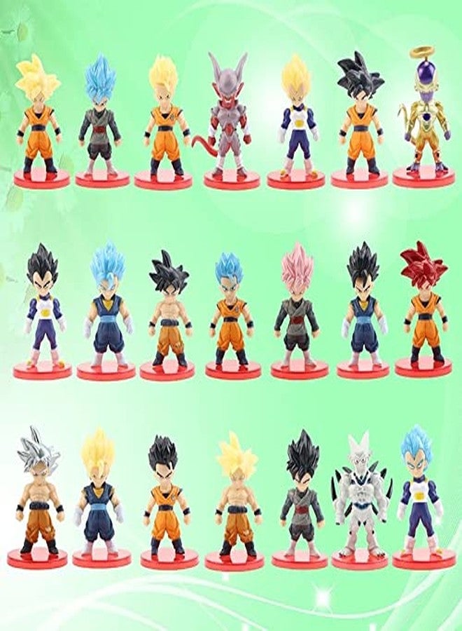 AUGEN DBZ 21 Pieces Action Figure Limited Edition for Car Dashboard, Decoration, Cake, Office Desk & Study Table (9cm)(Pack of 21) - Image 2